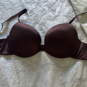 La senza 32D comfort edit chocolate brown bra
